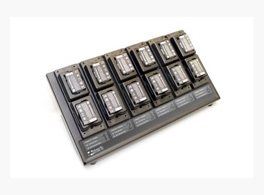12-bay battery charger