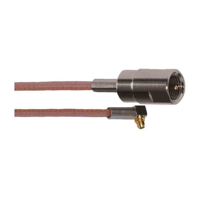 adapter cable FME-male-SMB-female angle 15cm RG316