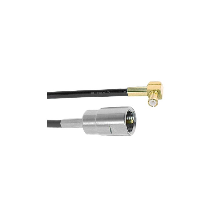 adapter cable FME-male-MCX-male angle 0,15m RG316