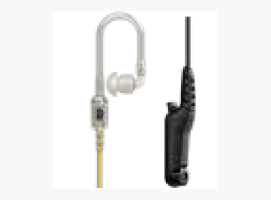 1-wire Short Cord xL Clear Tube Earpiece, Rx only, GCAI Mini