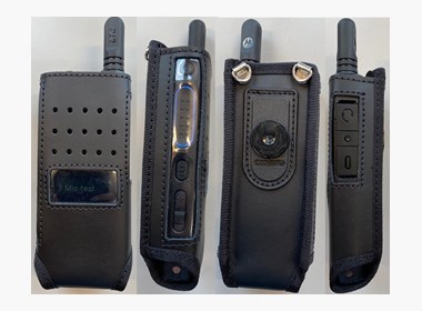 Leather Case in Black for Motorola TLK110 Wave™