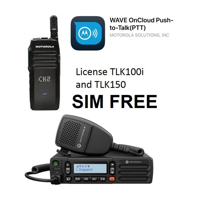 3 months WAVE PTX RADIO SIM FREE SAFEGUARD SUBSCRIPTION - TLK150 (Subscription with LMR)