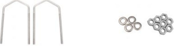 U-bolt set for HD/SMC