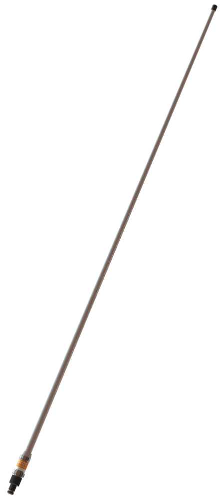 3 dB VHF Fibreglass Antenna 1.26 m, 146-162,5 MHz  + 1" Revolving Nut Kit - in Carton tube