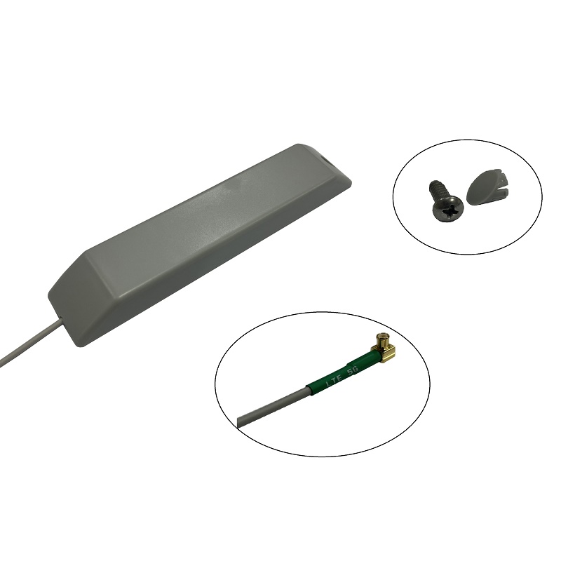 Panel antenna slimline 2m RG316 SMB-Female 690-3800MHz