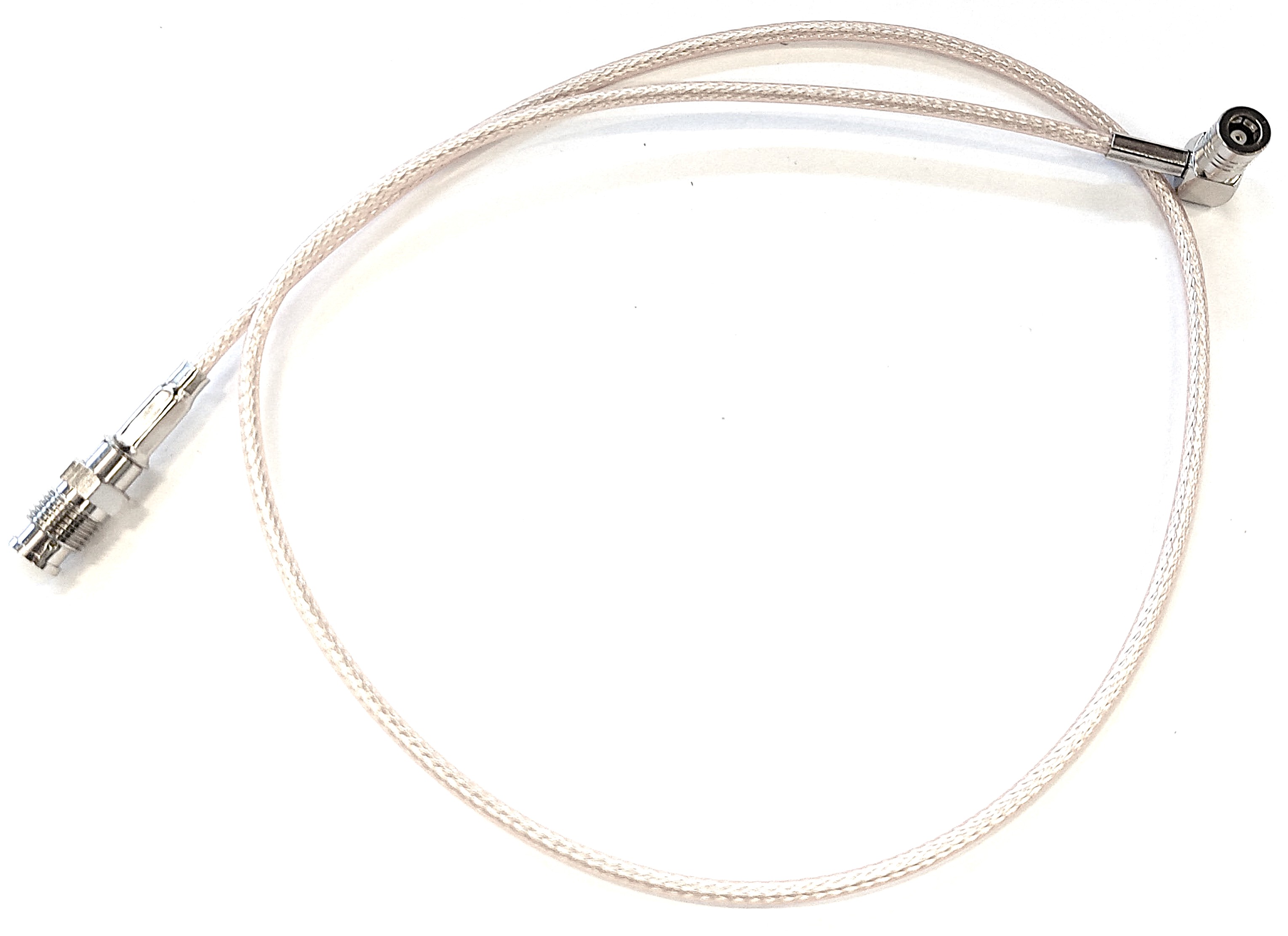 Adapter cable FME-Female-SMB-Female right angle 0.5m RG316