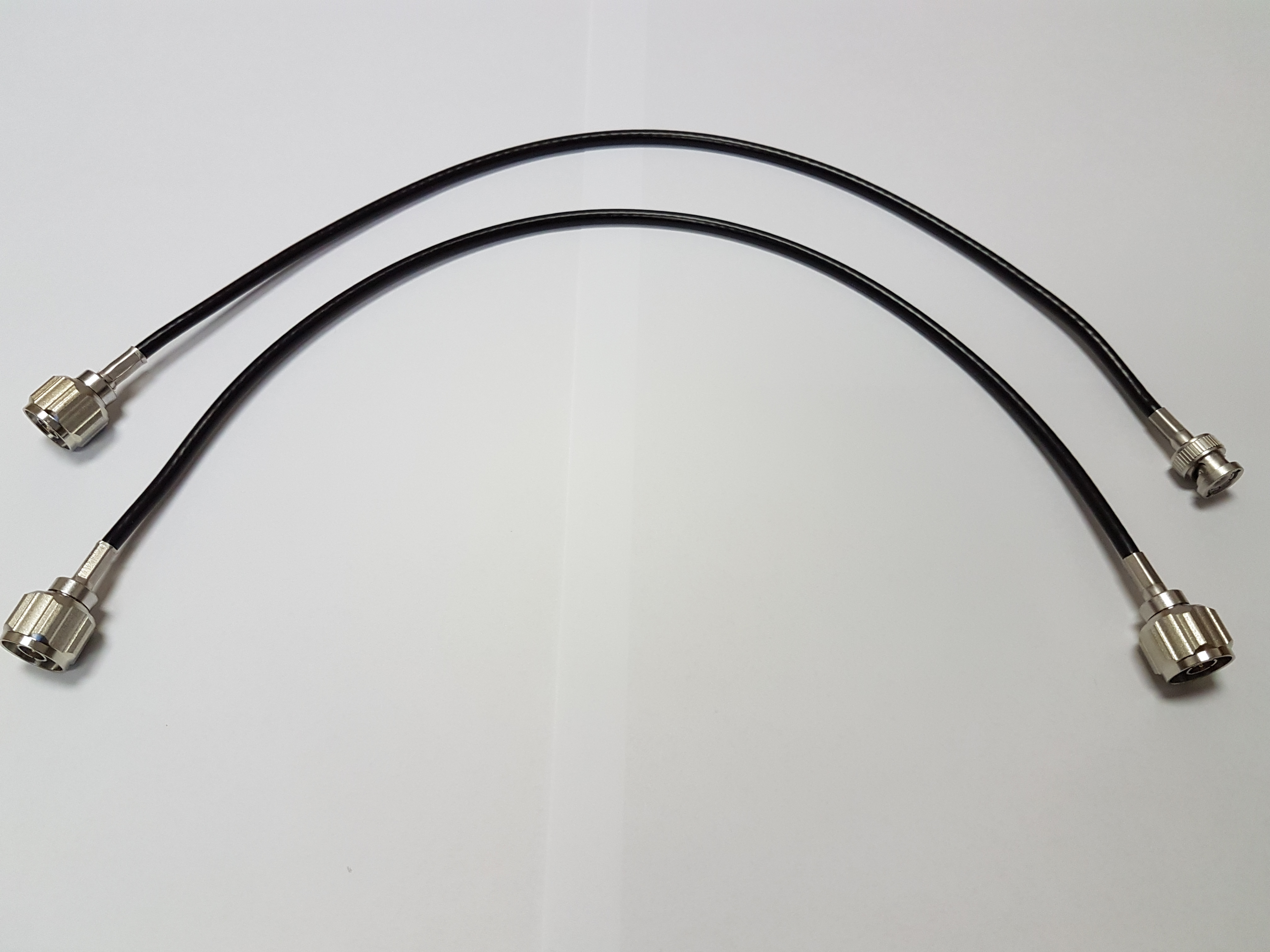 Antenna Cable kit for Repeaters with BNC and N-connector to Duplexer with N-connector, 50cm