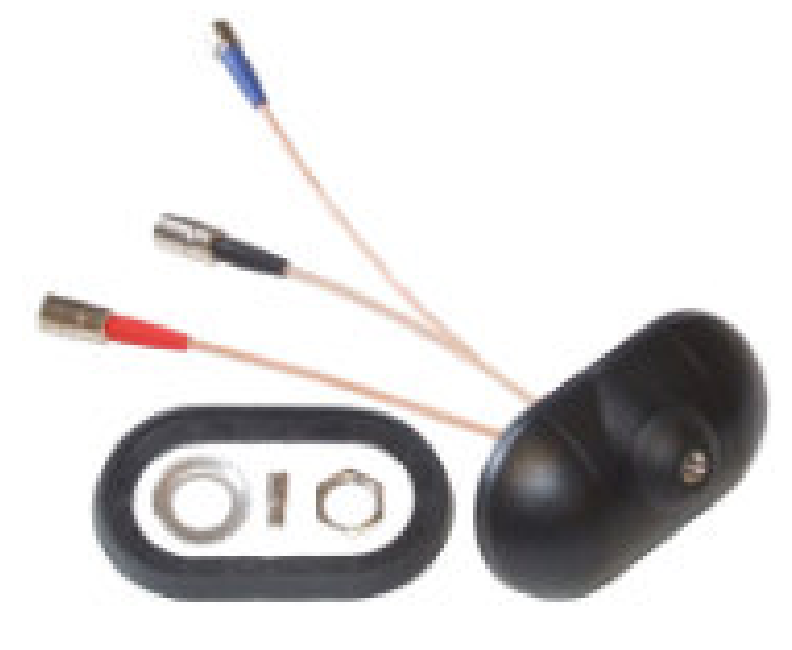 Combi antenna GSM900-1800, GPS and optional whip