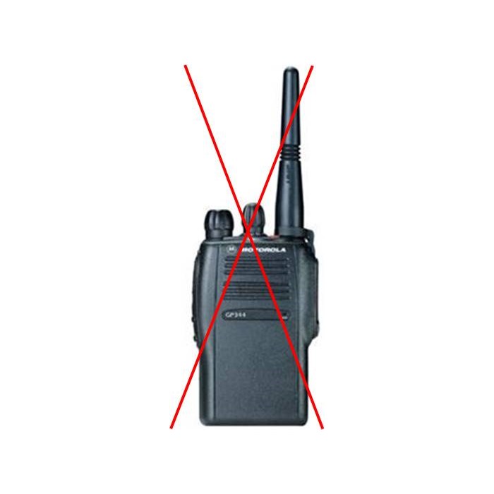 GP344 UHF 403-470Mhz, 16 kanaler, 1-4watt, PL , 5 tone, VOX