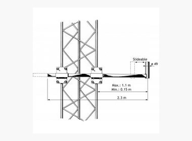 Procom SMC 2300/30-65 Side-Mounting Clamp for Base Antennas