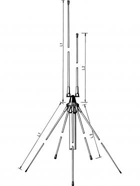 GP 80/160 - 66 - 88 MHz//145 - 175 MHz