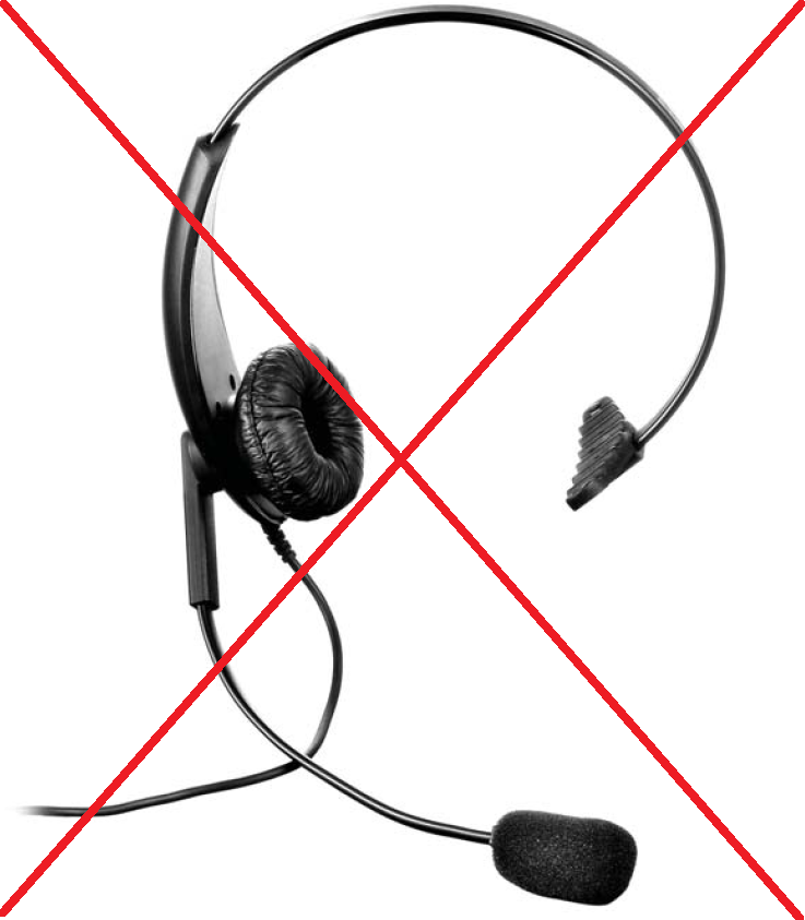 Lightweight Headset for XTNi - XTNiD -XT420/XT460 -No longer available from Motorola