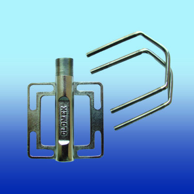 STAINLESS STEEL BRACKET – HORIZONTAL AND VERTICAL RAIL – STANDARD THREAD 1”X14.