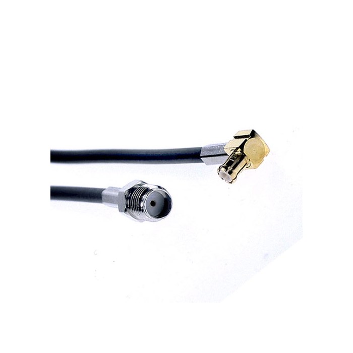 adapter cable SMA-female-MCX-male streight angle 0,25m RG316