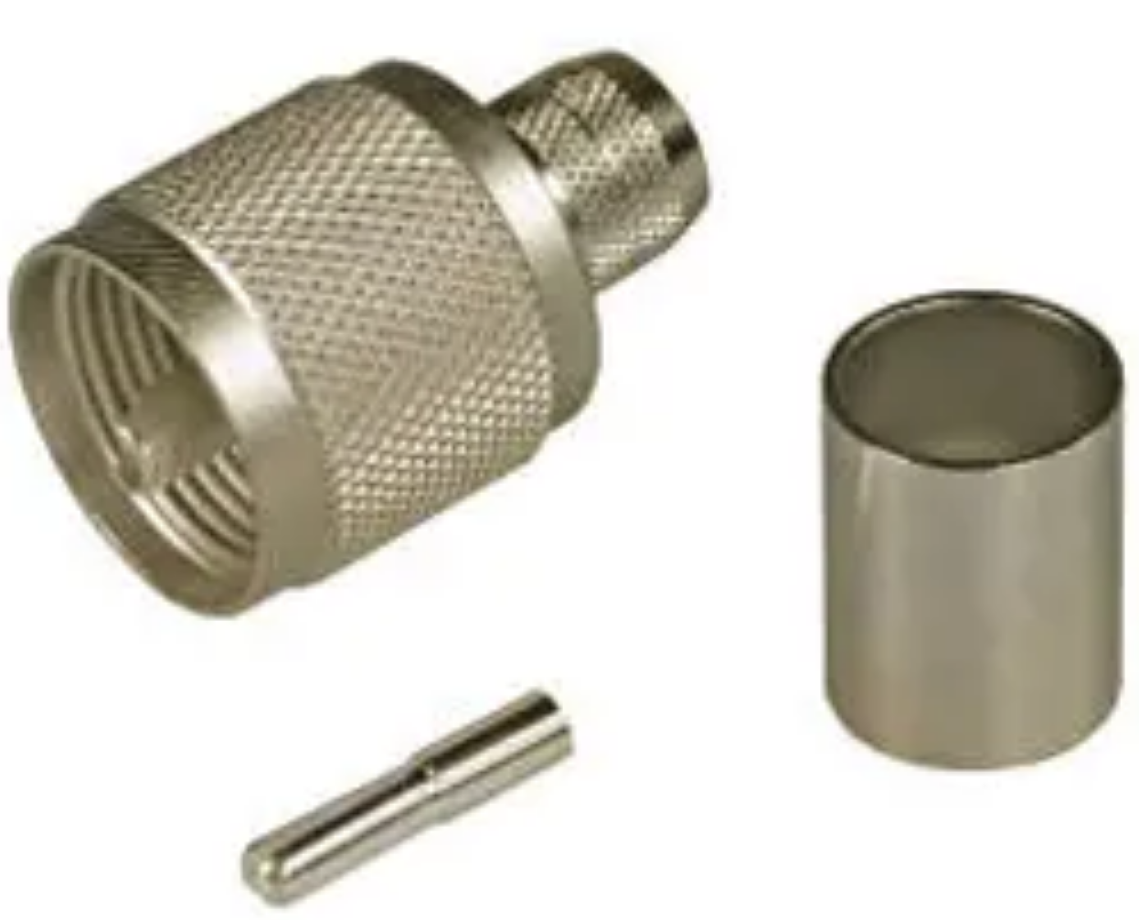 UHF-MALE. RG214-U. Full crimp