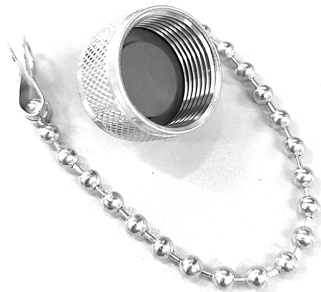 N-male Protective cap with chain