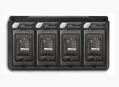 4-bay battery charger