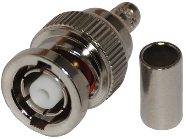 RP BNC-male, RG58C-U, full crimp