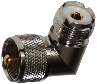 UHF-male-female adapter angle