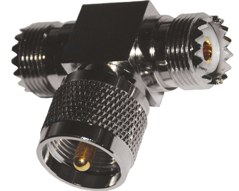 UHF-female-male-female T-joint