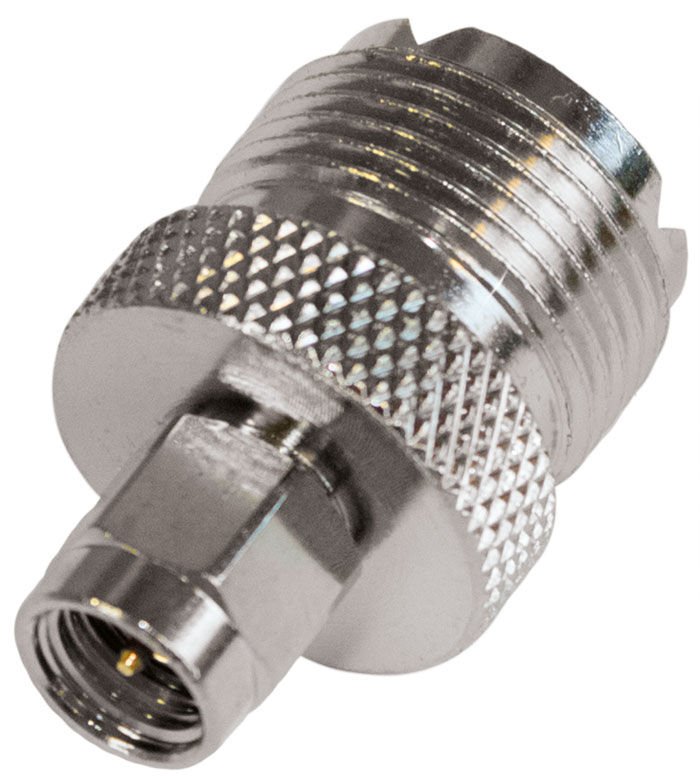 SMA-male-UHF-female adapter