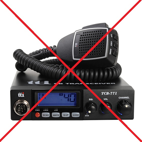 TCB-771 27MHz CB Radio 40 channels, 4W AM/FM - No longer available