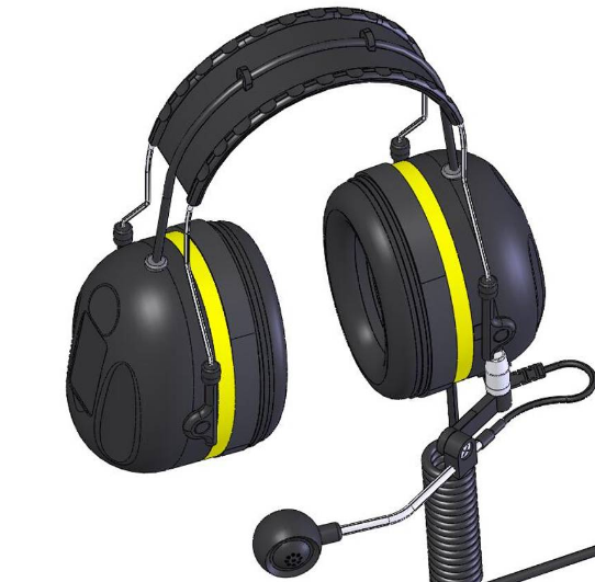 A-KABEL ATEX TwinCom Headband Headset w/ear plug connector Safesound