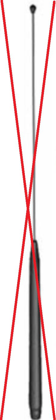 ANTENNA WHIP, VHF HIGH AND TETRA, FOR GPSA-BASE FIXING -  No longer available