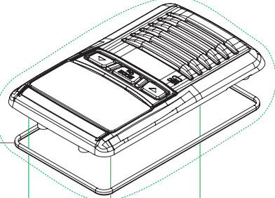 EVX-S24 Black Front Housing Assembly