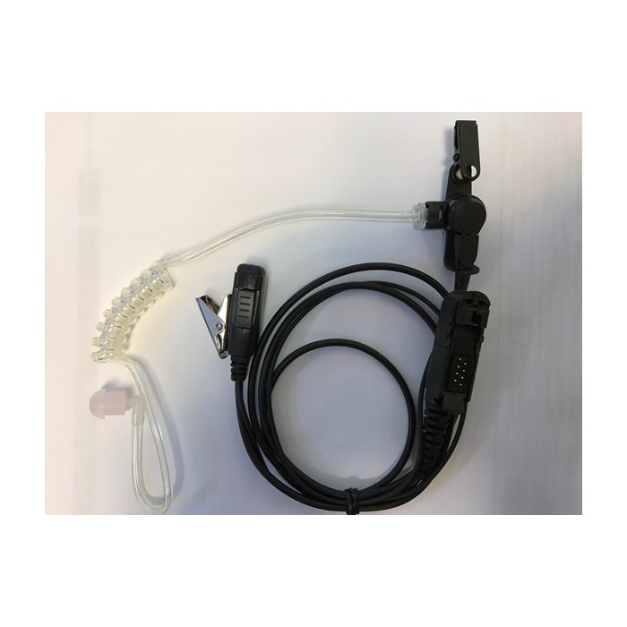 2 wire ørepropp m/ luftslange & kombinert PTT/ Mic