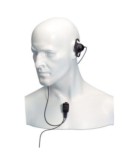 D-Shaped Earpiece with mic and PTT
