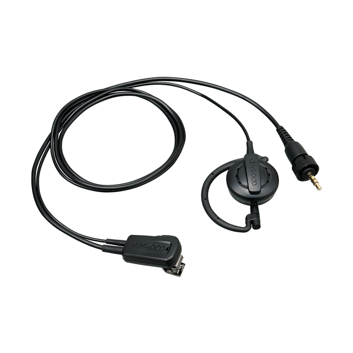Clip microphone with Earphone (ear-hanging). No longer available from Kenwood.
