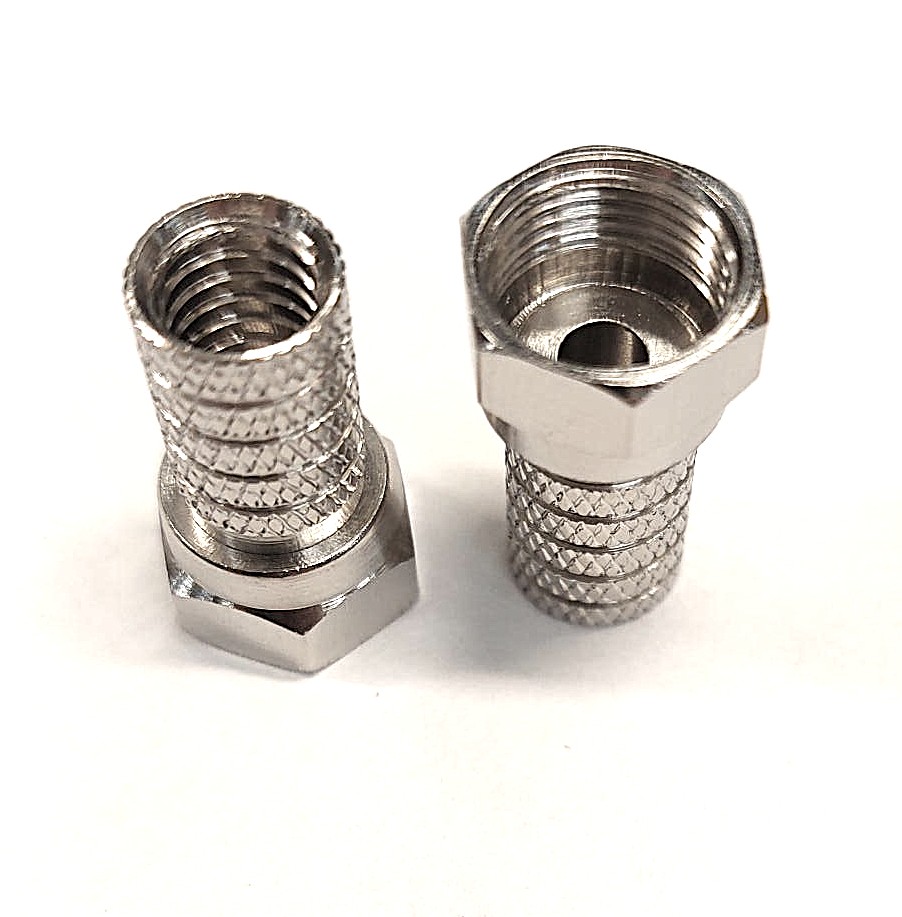 F-Male. RG59 B-U. Twist-on