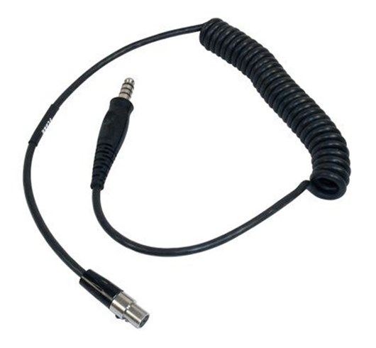 External Radio Patch Cable LiteCom-series for J11-connector coiled