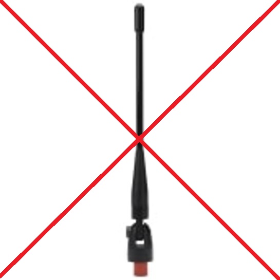 TETRA Antenna Flexible Whip Hinged 380-430MHz- No longer available from Motorola