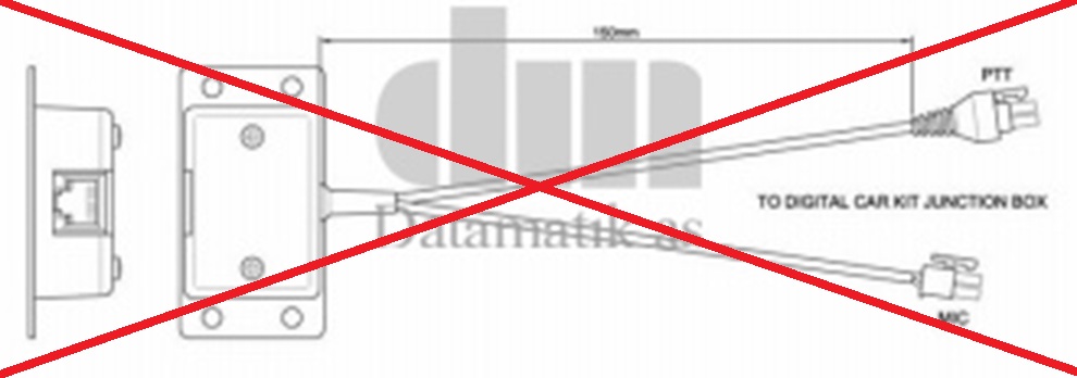 SPARE FIST MIC ADAPTER FOR DCK - No longer available from Motorola