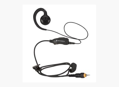 Accessory kit, clip single pin earpiece w/ptt, pvc free