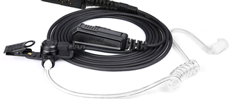 2 wire kit with quick disconnect acoustic tube – Official Motorola mini GCAi connector