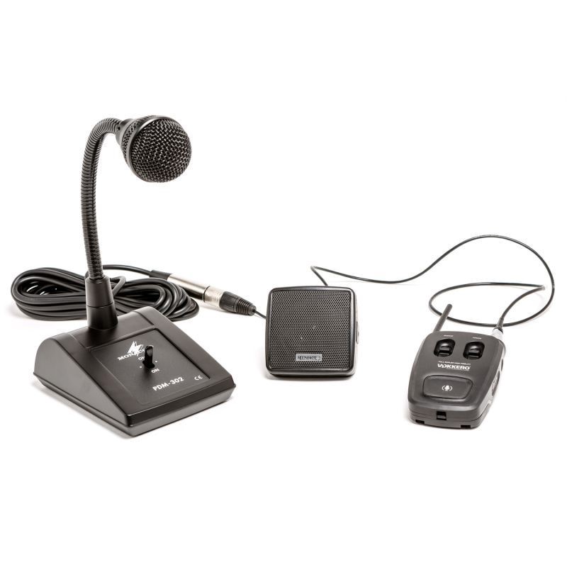 Desktop 4-wire box with microphone and separate Loudspeaker without radio”