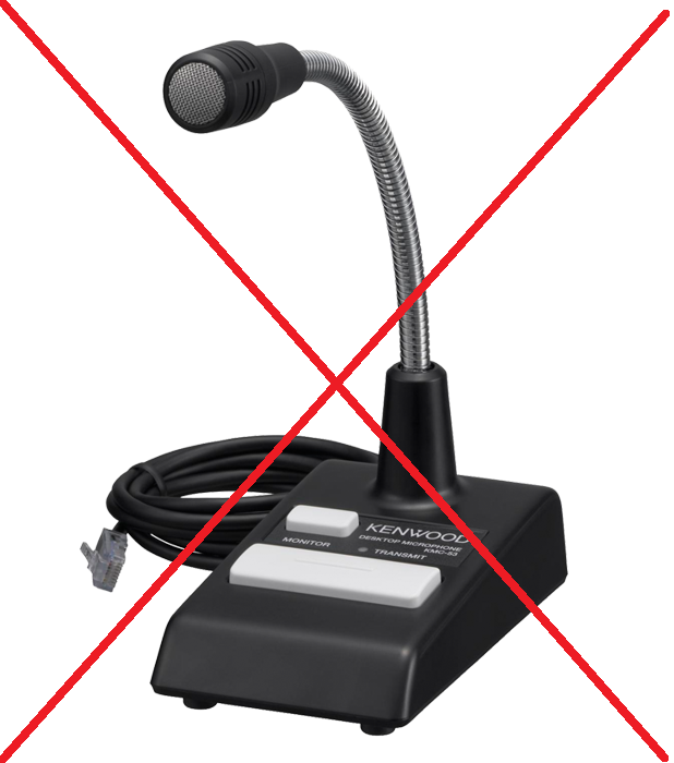 Discontinued - Kenwood Desk Microphone KMC-53W