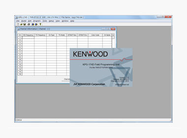 Kenwood  KPG-173D Programming software license for TK-3501E (Windows)