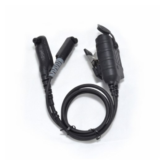 IP68 Dual Radio Tactical Push to Talk. Nexus socket configured for dynamic & electret microphone input. Connection to 2 x R7/MXP600