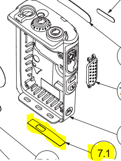 DP3441e Label, Front Housing
