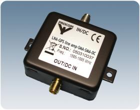 LNA-GPS line amp-TNCf-SMA-0DC