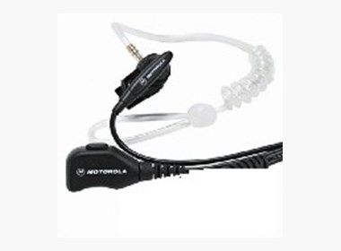 2-Wire Earpiece with clear acoustic tube(Black)
