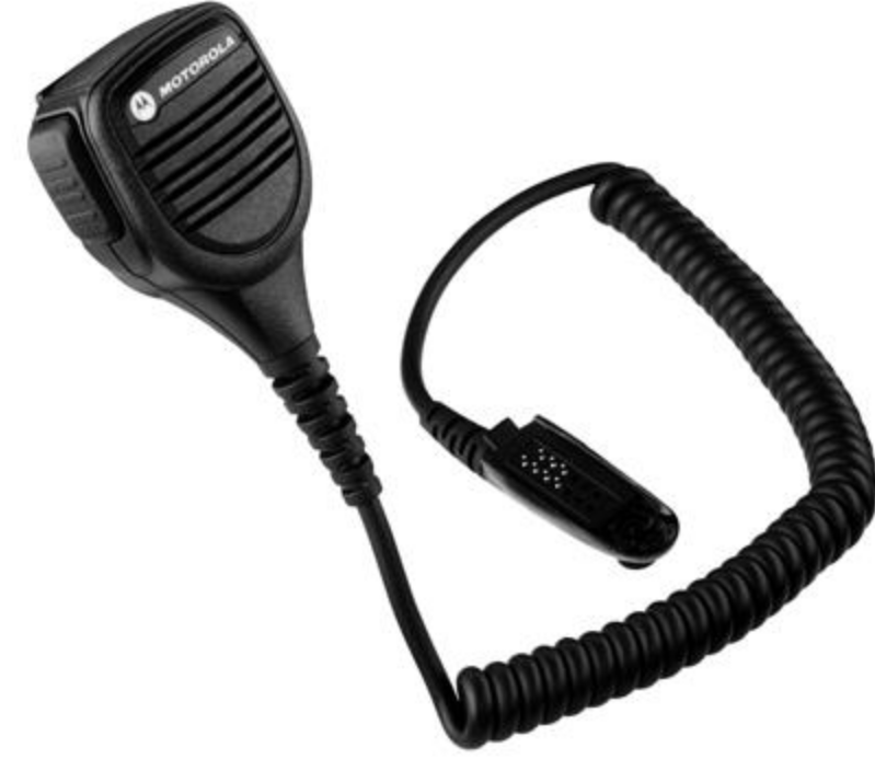 Remote Speaker Microphone with Audio Jack and Windporting Enhanced Noise Reduction