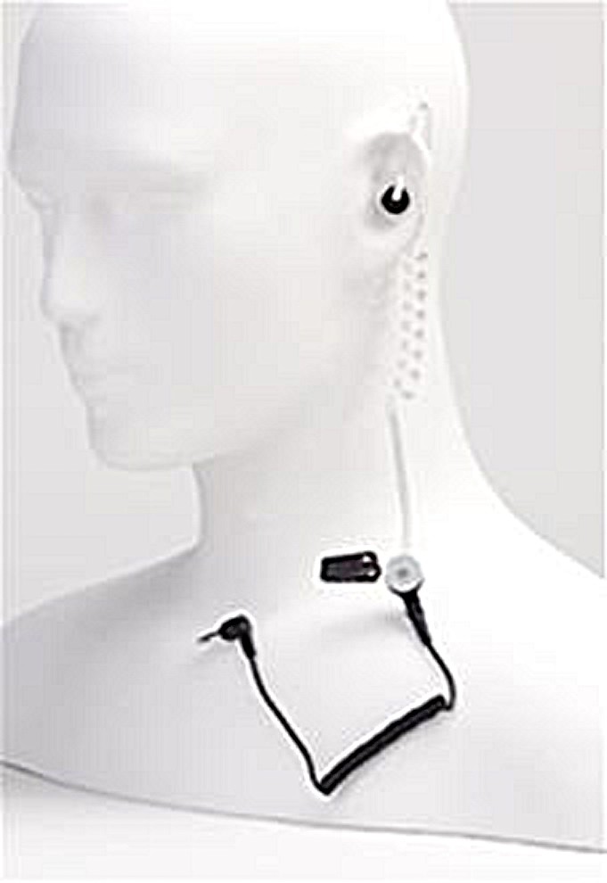 Receive only Earpiece with Translucent Tube and Eartip - FM