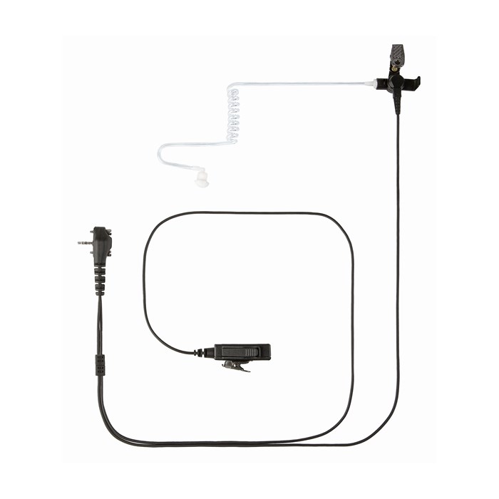 MH-102A4B 2-Wire Discrete Earpiece with in-line microphone and PTT
