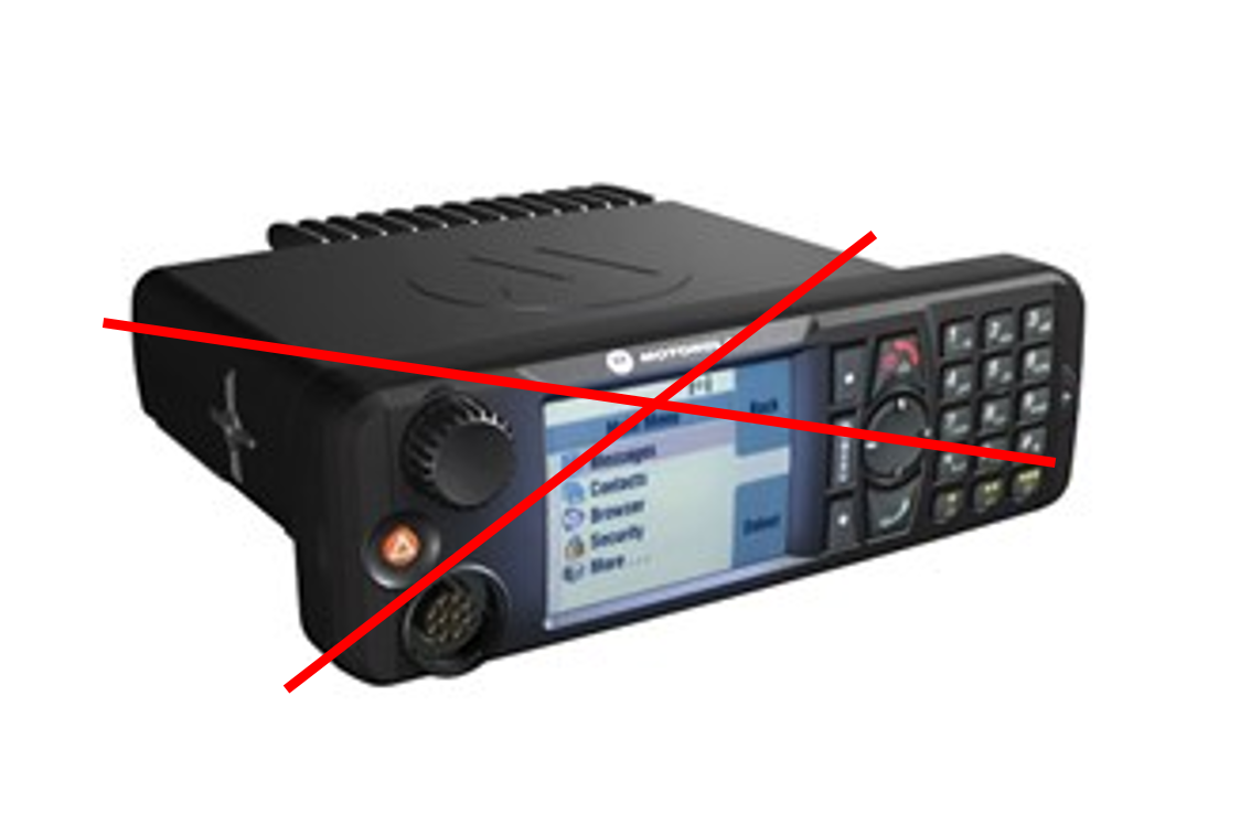 TETRA Desk Mount terminal, MTM5400 UHFR2 DESK MT553C 410-470 MHz