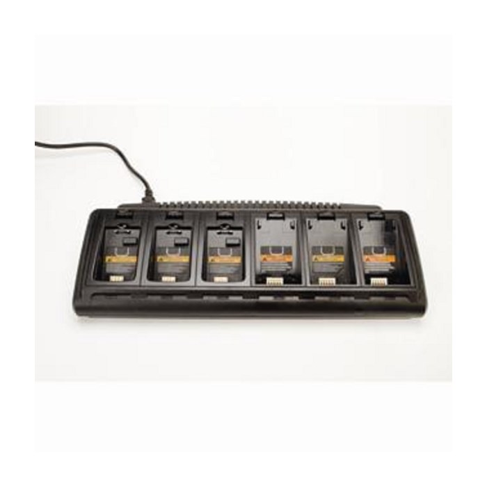 Charger, 6-bay for batteries